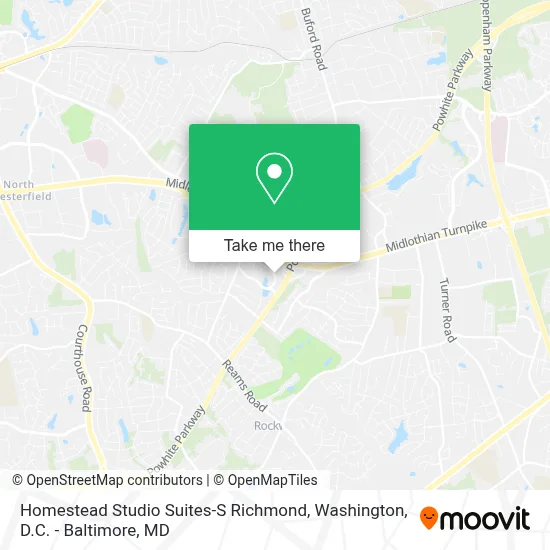 Homestead Studio Suites-S Richmond map