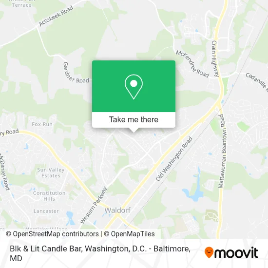 Blk & Lit Candle Bar map