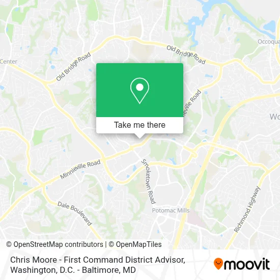Chris Moore - First Command District Advisor map
