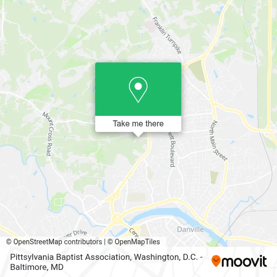 Pittsylvania Baptist Association map