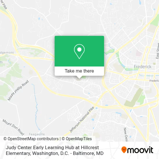 Judy Center Early Learning Hub at Hillcrest Elementary map
