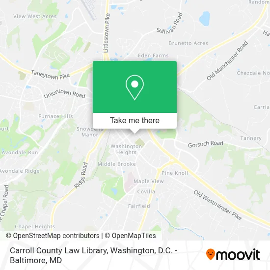 Carroll County Law Library map