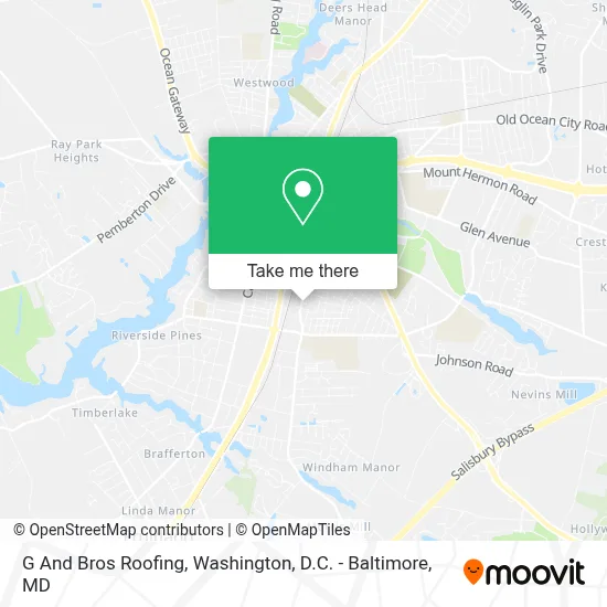 G And Bros Roofing map
