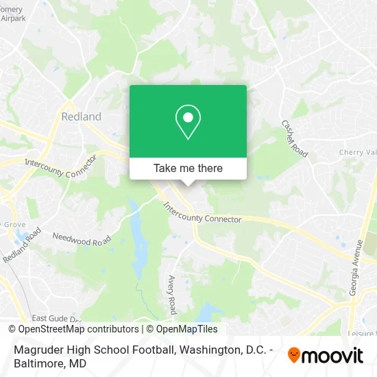 Magruder High School Football map