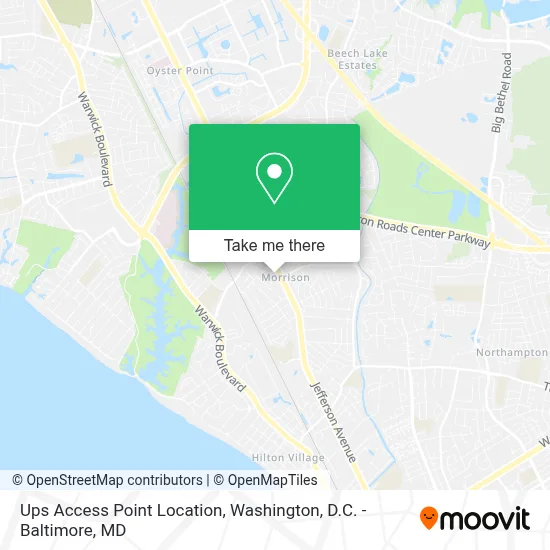 Ups Access Point Location map