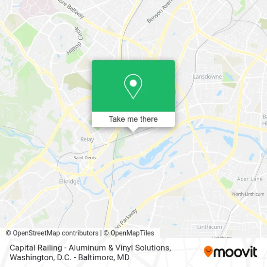Capital Railing - Aluminum & Vinyl Solutions map