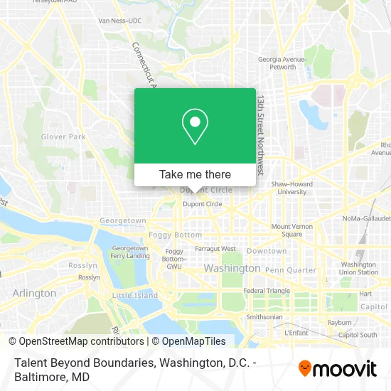 Talent Beyond Boundaries map