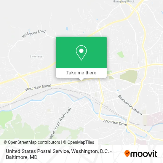 United States Postal Service map