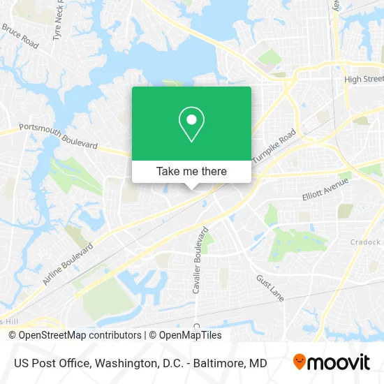 Us Post Office map