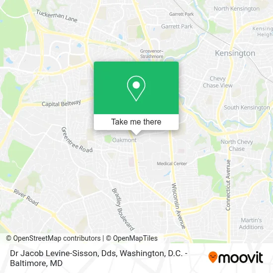 Dr Jacob Levine-Sisson, Dds map