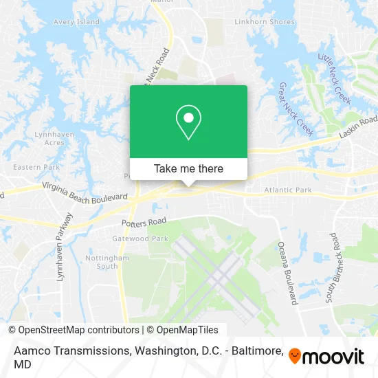 Aamco Transmissions map
