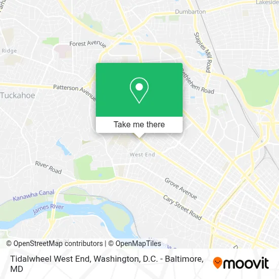 Tidalwheel West End map