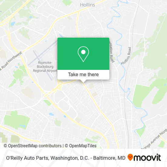 O'Reilly Auto Parts map