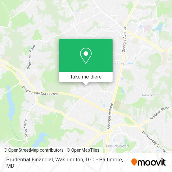 Prudential Financial map