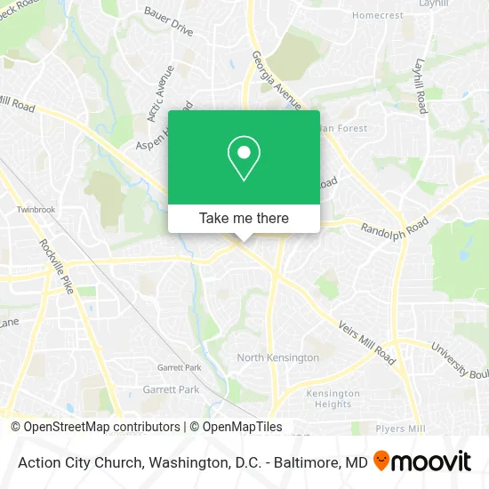 Action City Church map