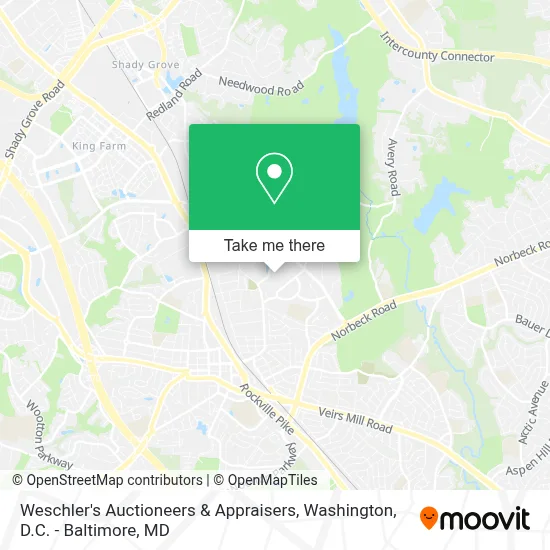 Weschler's Auctioneers & Appraisers map
