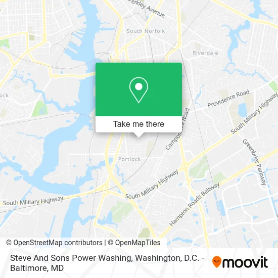 Steve And Sons Power Washing map