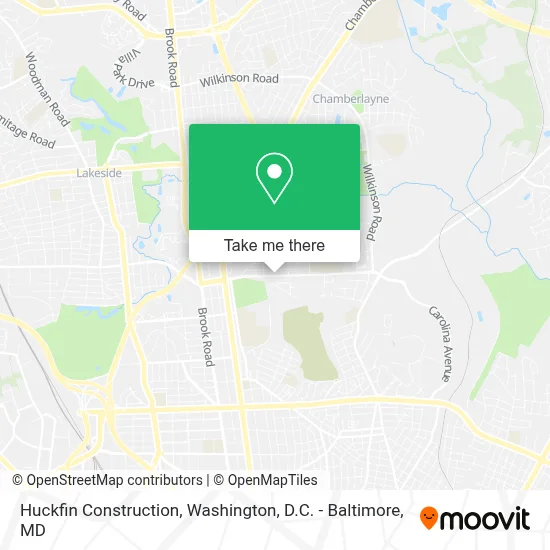 Huckfin Construction map