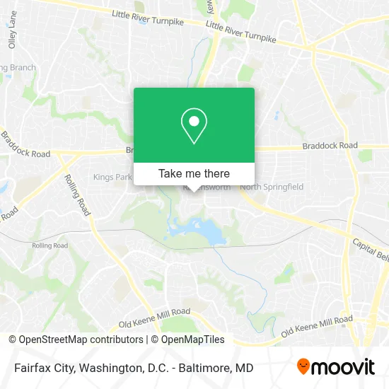 Fairfax City map