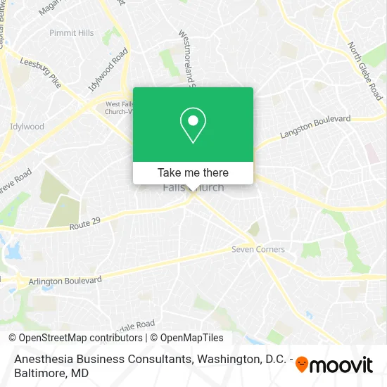 Anesthesia Business Consultants map