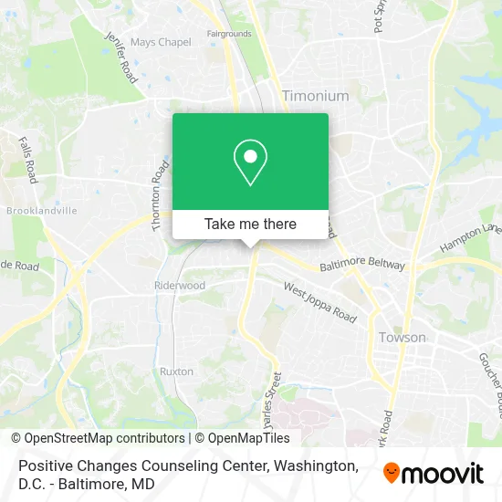 Positive Changes Counseling Center map