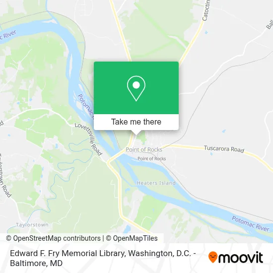 Edward F. Fry Memorial Library map