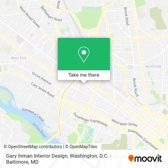 Gary Inman Interior Design map