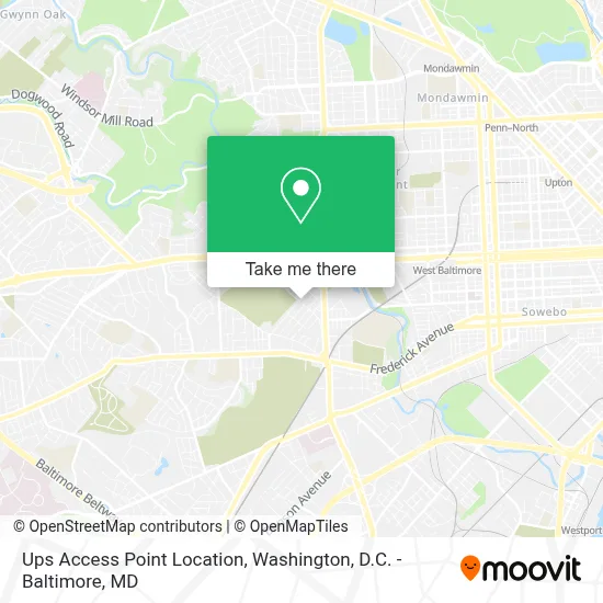 Ups Access Point Location map