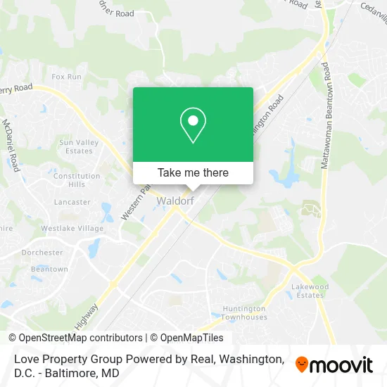 Love Property Group Powered by Real map