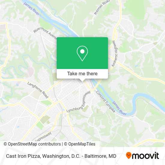 Cast Iron Pizza map