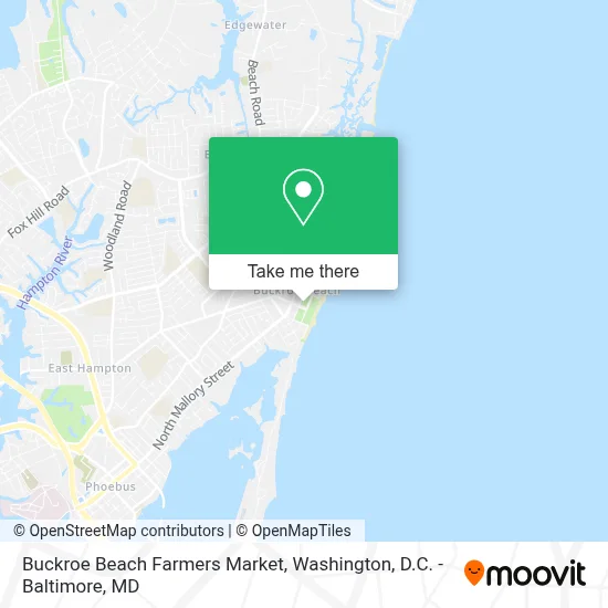 Buckroe Beach Farmers Market map