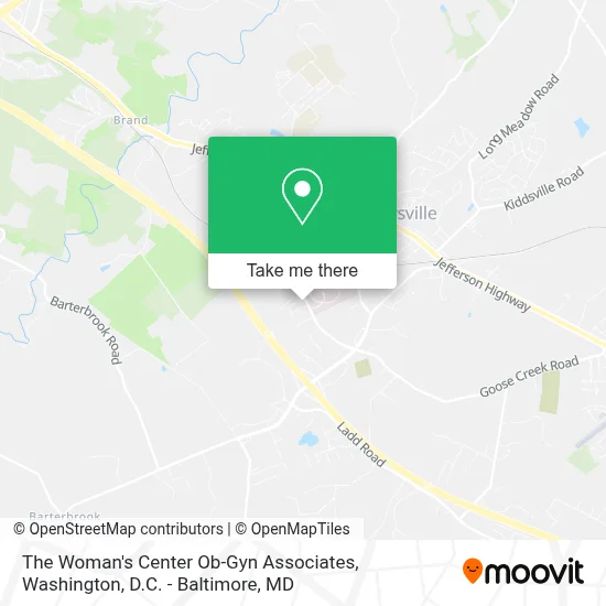 The Woman's Center Ob-Gyn Associates map