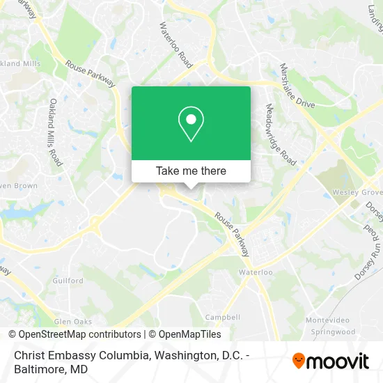 Christ Embassy Columbia map