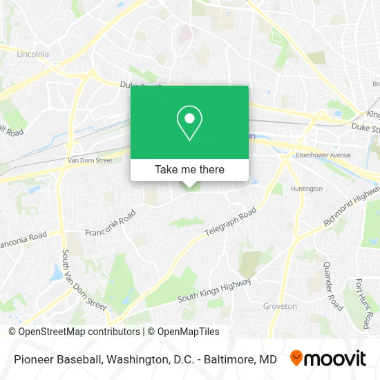 Pioneer Baseball map