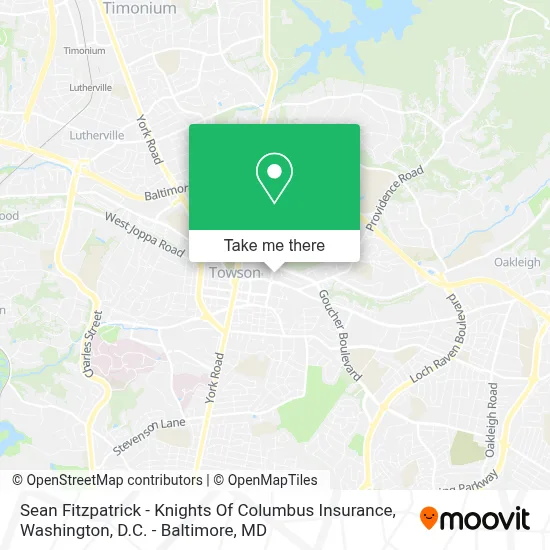 Sean Fitzpatrick - Knights Of Columbus Insurance map