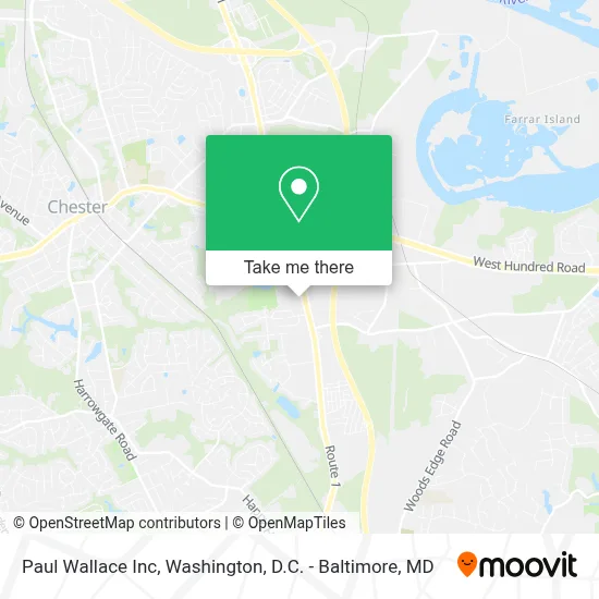 Paul Wallace Inc map