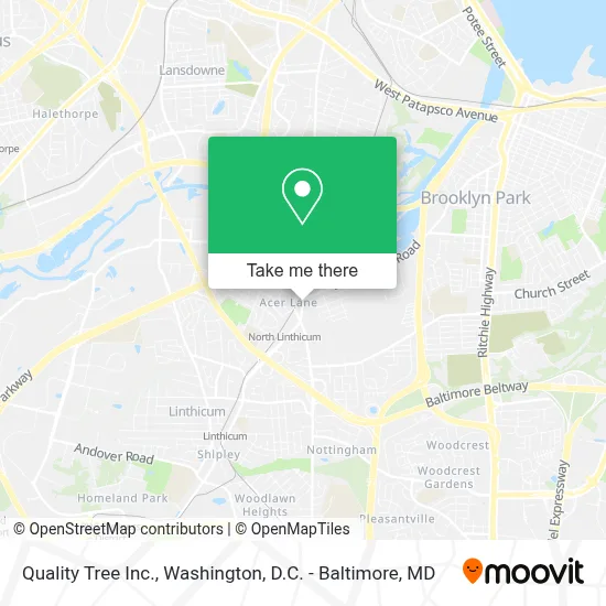 Quality Tree Inc. map