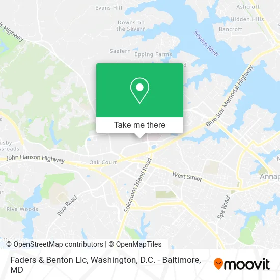 Faders & Benton Llc map