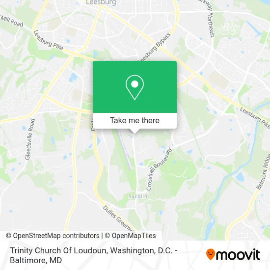 Trinity Church Of Loudoun map