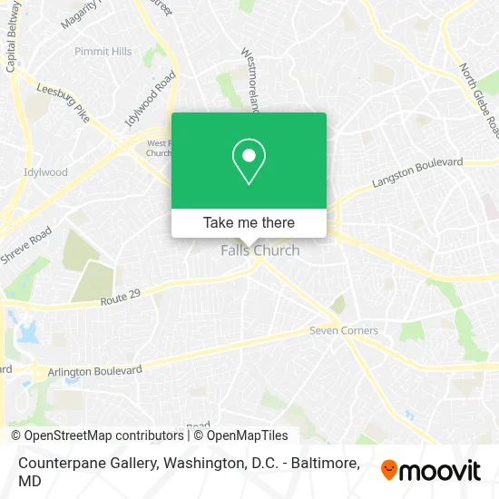 Counterpane Gallery map
