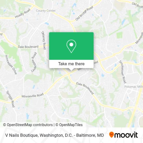 V Nails Boutique map