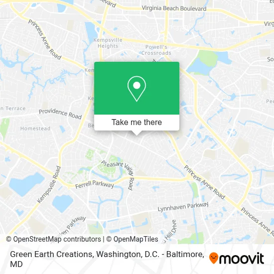 Green Earth Creations map