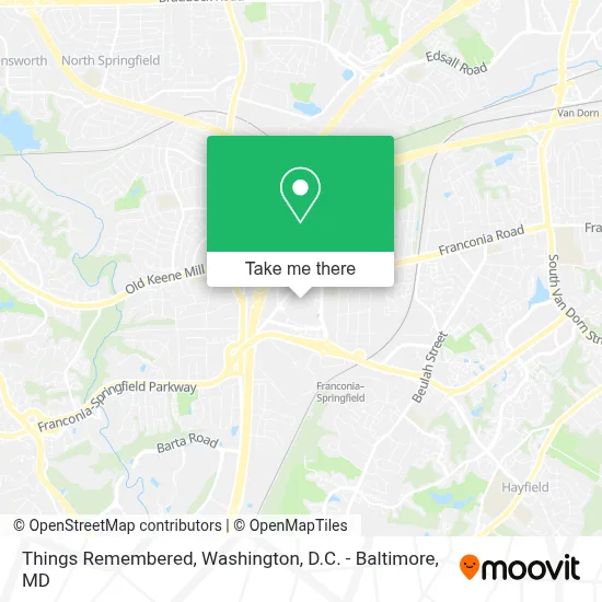 Things Remembered map