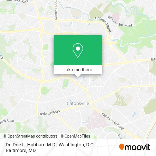 Dr. Dee L. Hubbard M.D. map