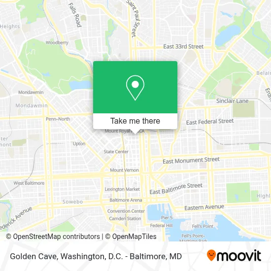 Golden Cave map