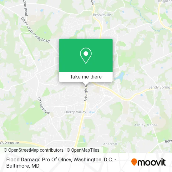 Flood Damage Pro Of Olney map