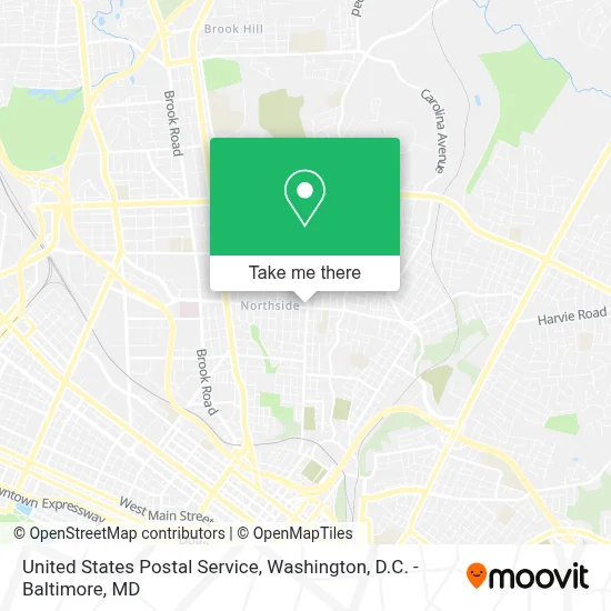 United States Postal Service map