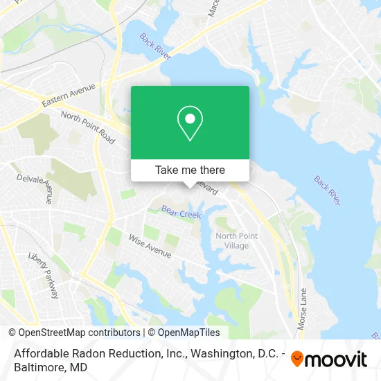 Affordable Radon Reduction, Inc. map