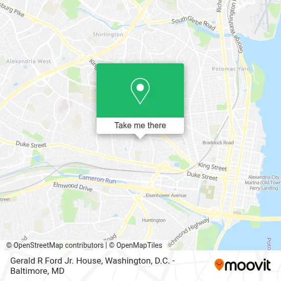 Gerald R Ford Jr. House map