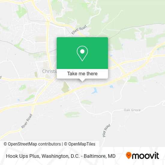 Hook Ups Plus map